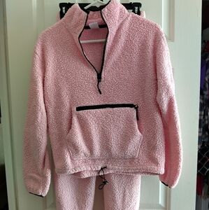 No Boundaries Pink Fleece Track Suit
